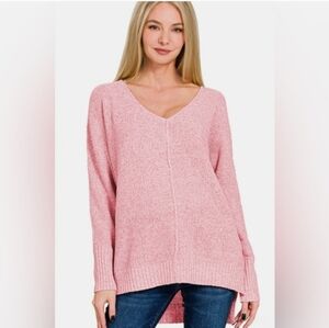 Zenana Soft Light Pink Sweater